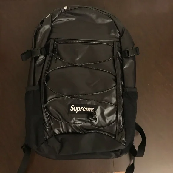 Supreme FW17 Backpack Black NWOT New - Picture 5 of 5